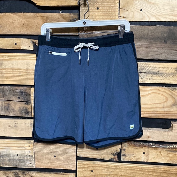 Vuori Shorts Vuori Banks 7 Short Azure Linen Texture Szm Poshmark